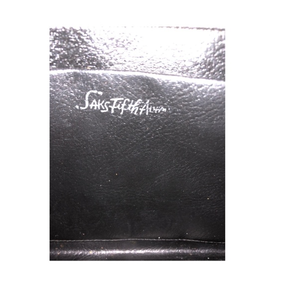 Saks 5th Ave Shoulder Bag Black Box Leather Handbag Retro Vintage 1970s - Picture 8 of 8